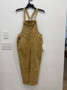 NWT Zenana Overalls in Tan